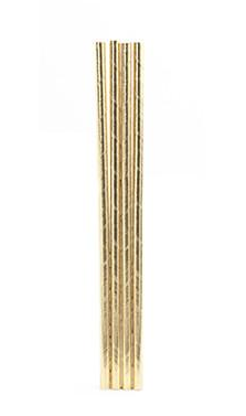 Paper straws Metallic Gold 144/box