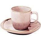 Ming Espresso cup & saucer 80ml pink 6/box