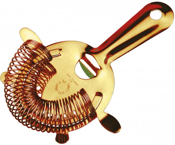 APS strainer gold plated with 4 prongs