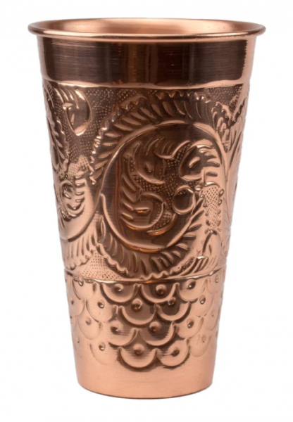 Embossed Copper Mug 651 ml * H 15,1 cm * Ø 9,9 cm 12/box