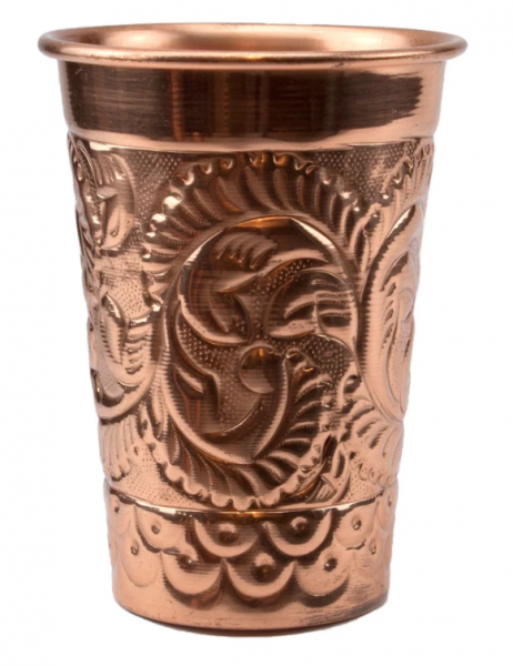 Embossed Copper Mug 355 ml * 11,3 cm * Ø 8,4 cm 1/box
